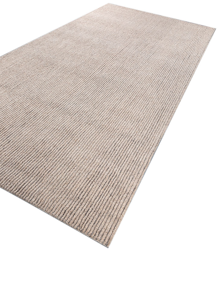 pathways beige and brown wool hand tufted Rug - FloorShot