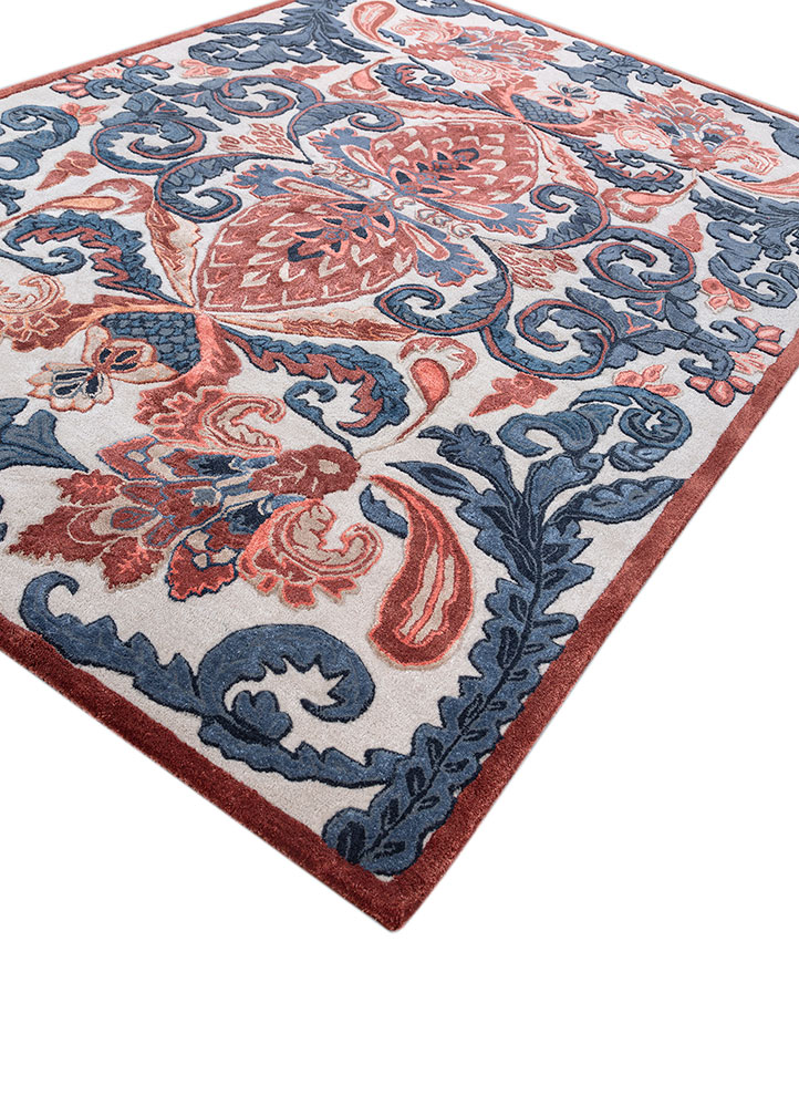 bodhi ivory wool and viscose hand tufted Rug - FloorShot