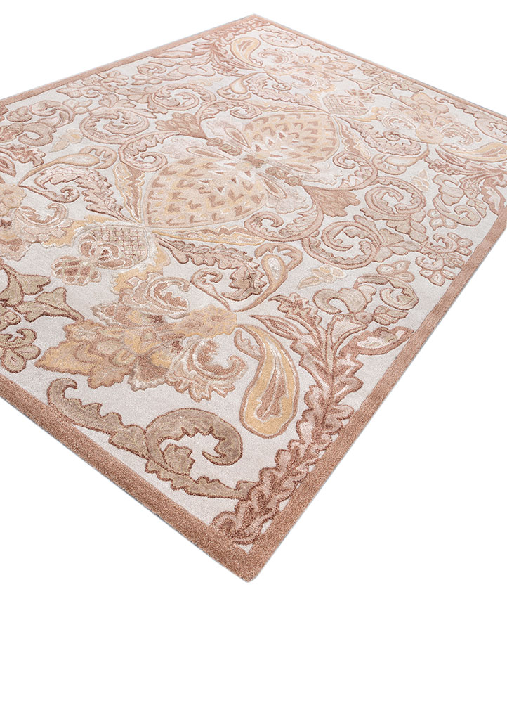 bodhi ivory wool and viscose hand tufted Rug - FloorShot