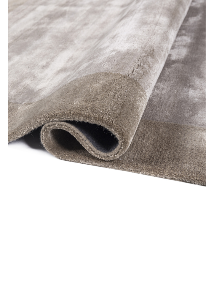 cera beige and brown wool and viscose hand tufted Rug - FloorShot