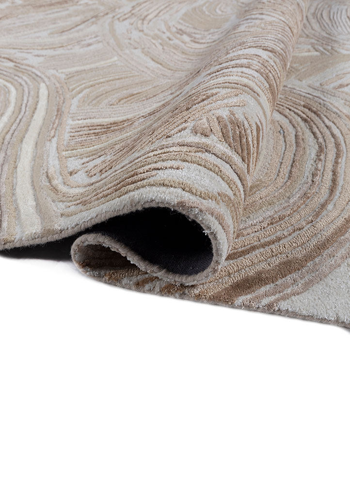pathways ivory wool and viscose hand tufted Rug - FloorShot