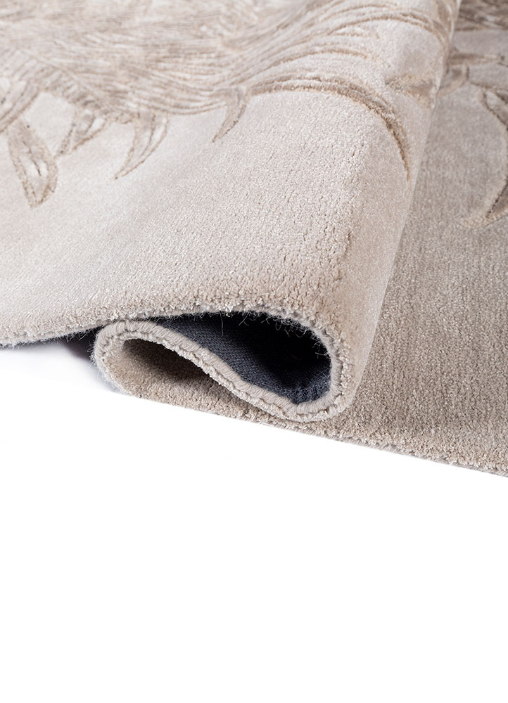 aurelia ivory wool and viscose hand tufted Rug - FloorShot
