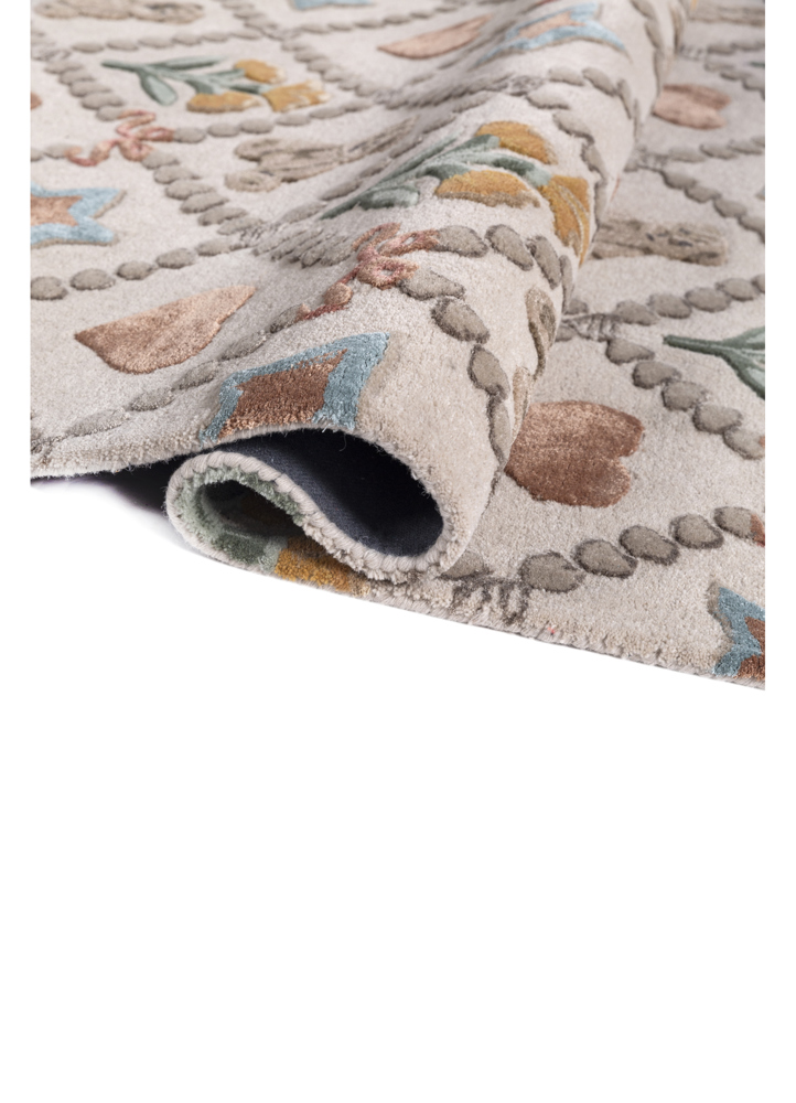 confetti ivory wool and viscose hand tufted Rug - FloorShot