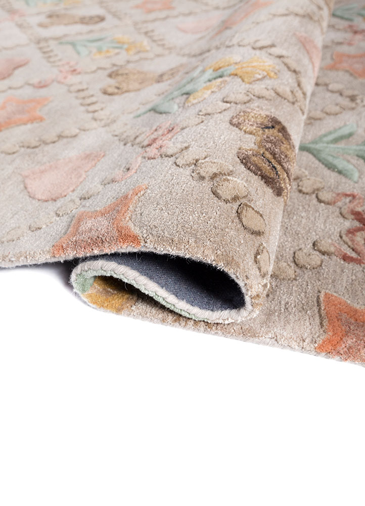 confetti ivory wool and viscose hand tufted Rug - FloorShot