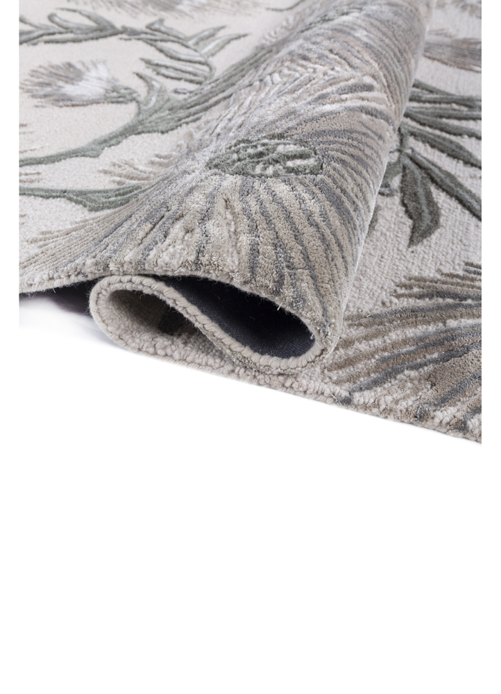 hacienda ivory wool and viscose hand tufted Rug - FloorShot
