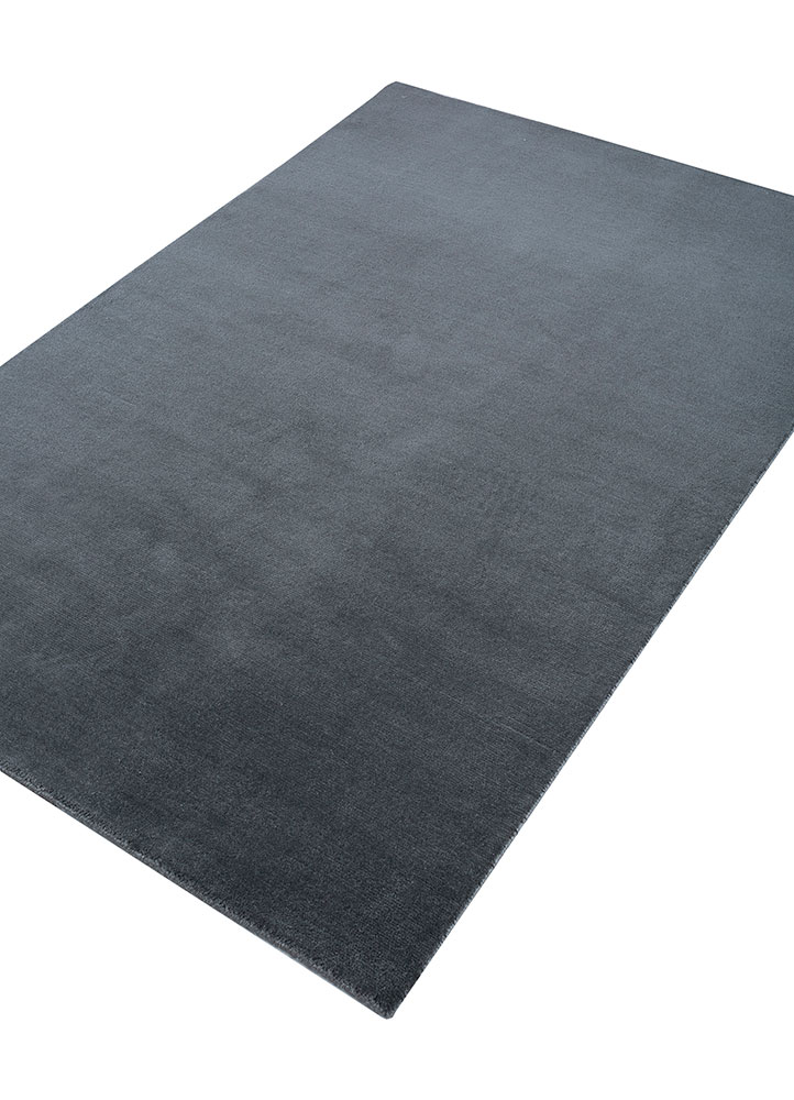 kairos grey and black wool hand knotted Rug - FloorShot