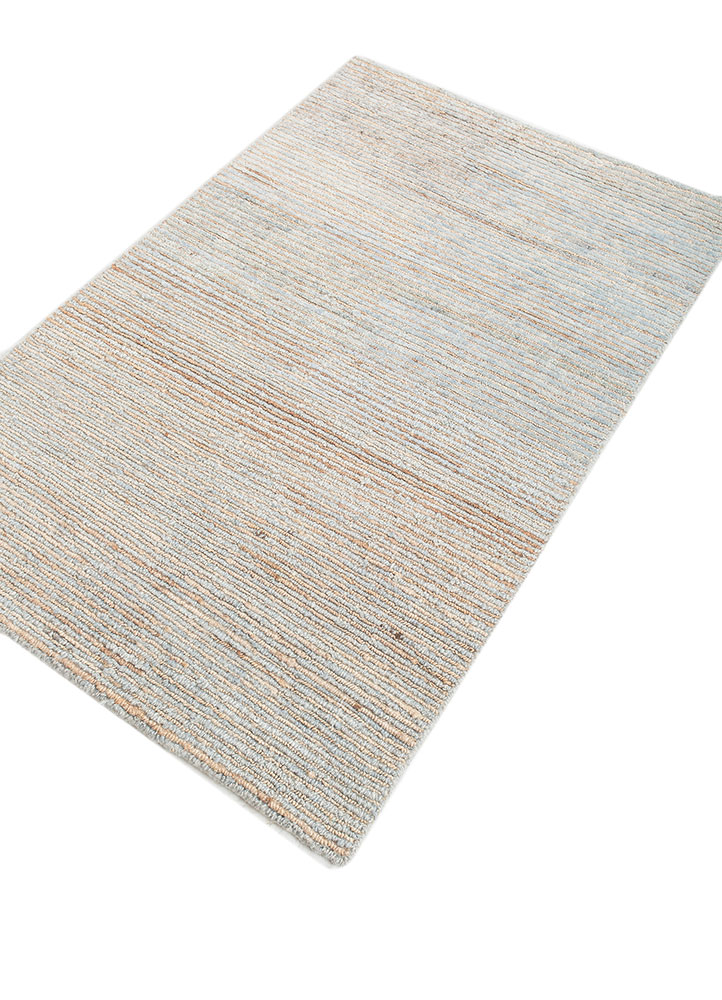 manifest blue afghan wool hand knotted Rug - FloorShot