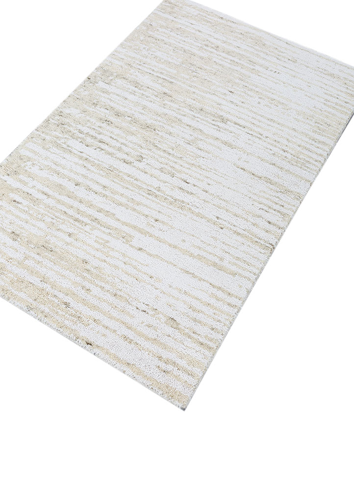aprezo ivory wool hand knotted Rug - FloorShot