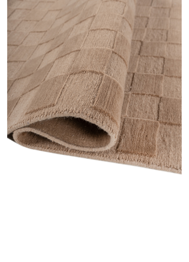 aprezo red and orange wool hand knotted Rug - FloorShot