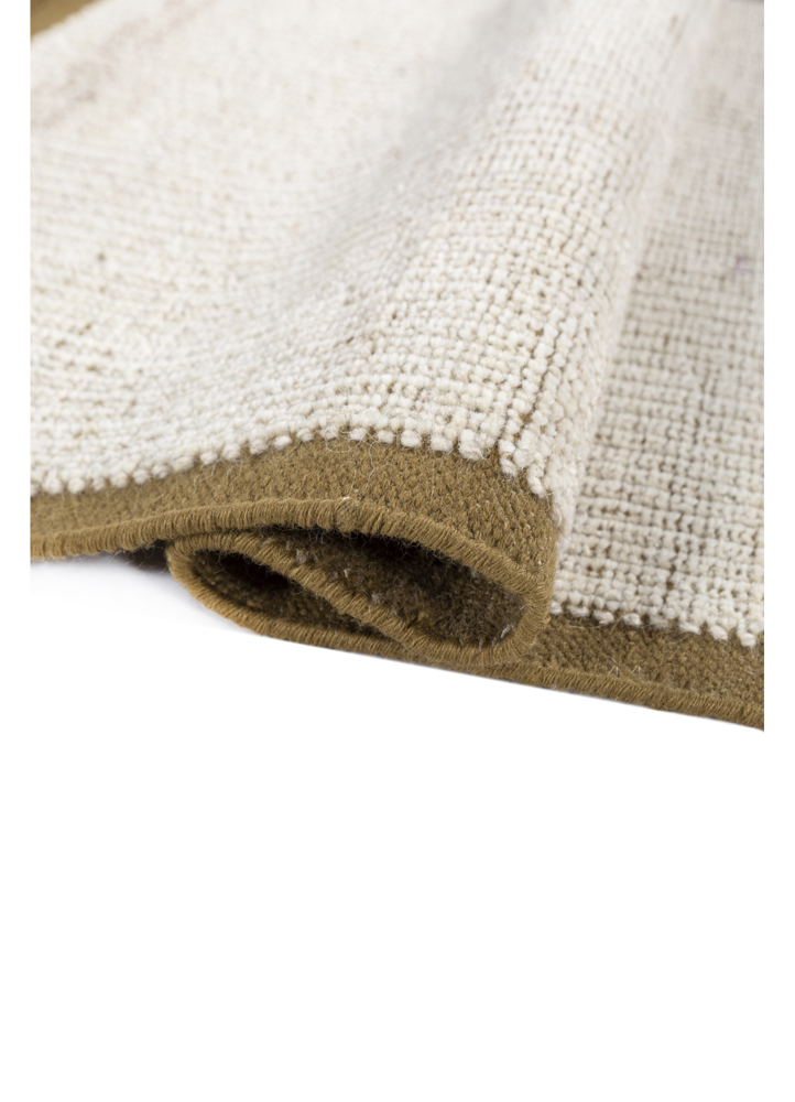 basis gold wool hand loom Rug - FloorShot