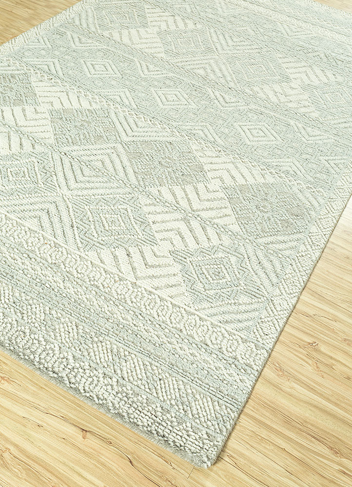 manifest ivory wool hand knotted Rug - FloorShot