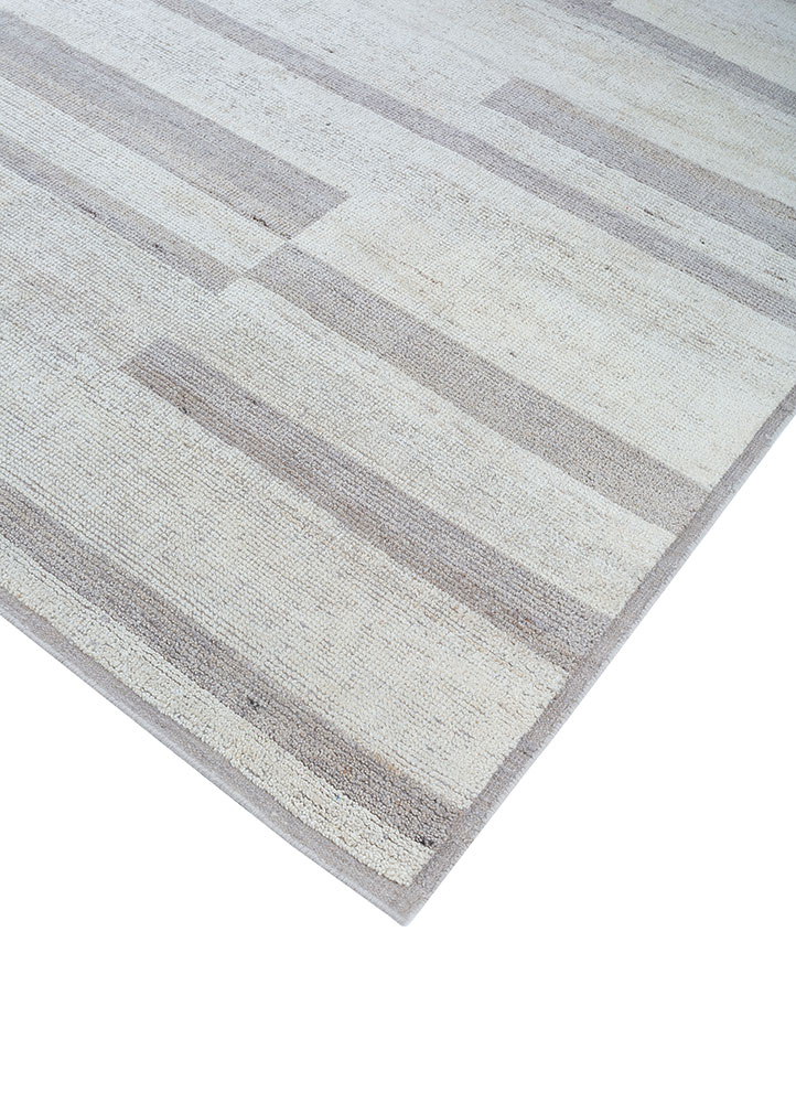 manifest ivory afghan wool hand knotted Rug - FloorShot