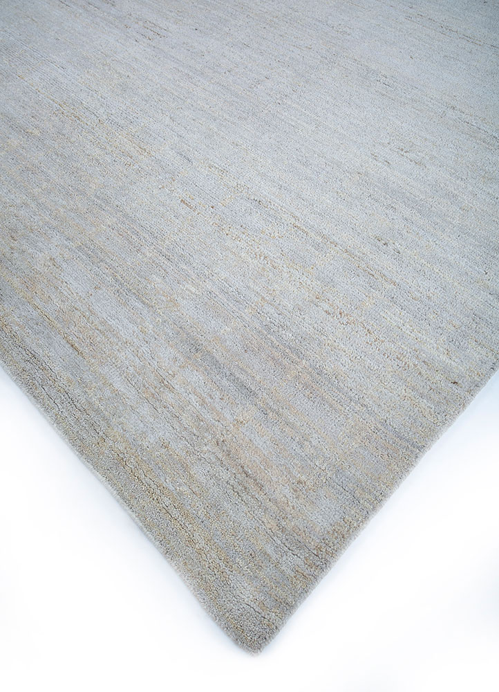 manifest grey and black afghan wool hand knotted Rug - FloorShot