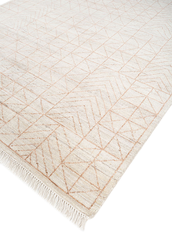 manifest ivory afghan wool hand knotted Rug - FloorShot