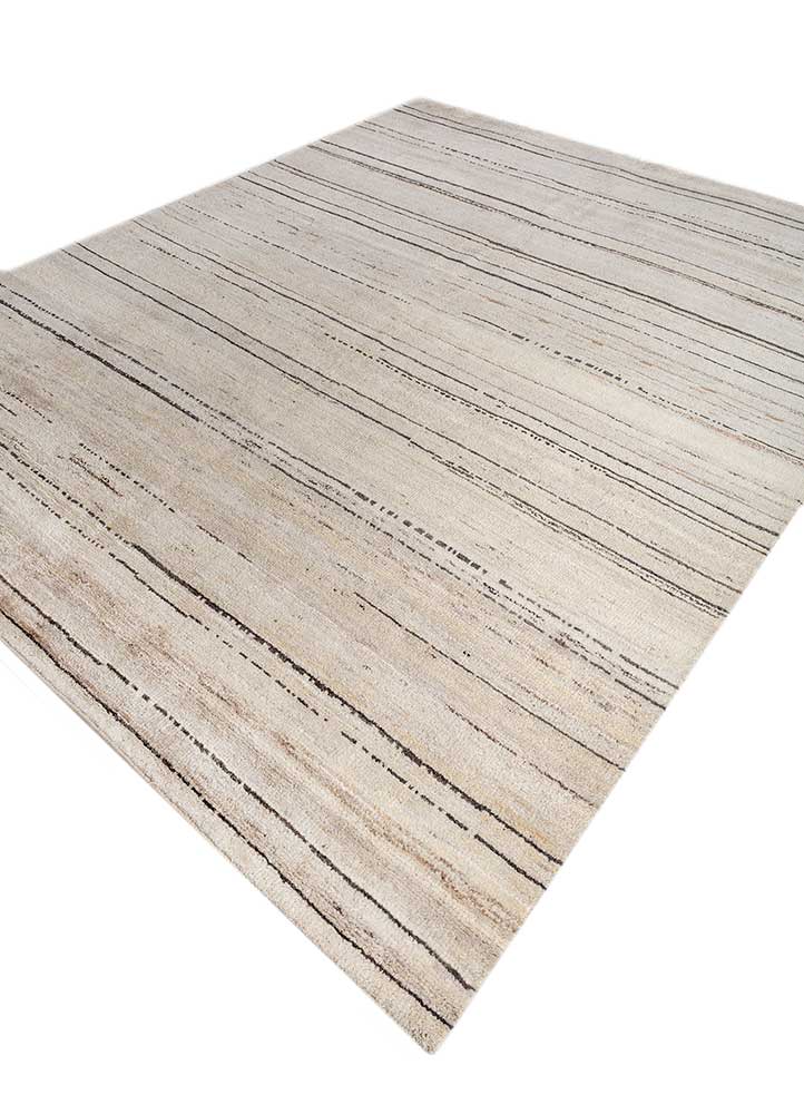 manifest ivory afghan wool hand knotted Rug - FloorShot