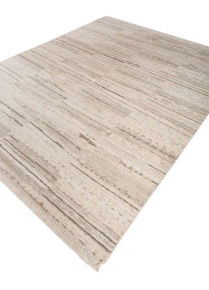 manifest ivory afghan wool hand knotted Rug - FloorShot