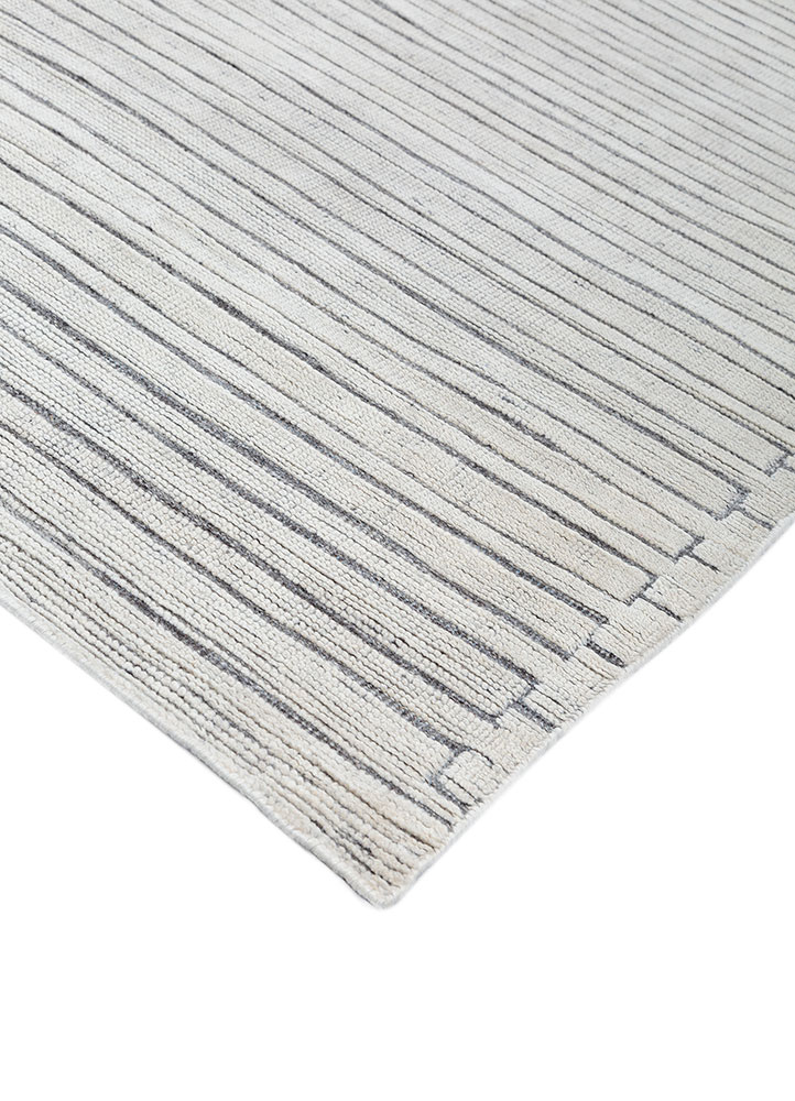 manifest ivory wool hand knotted Rug - FloorShot
