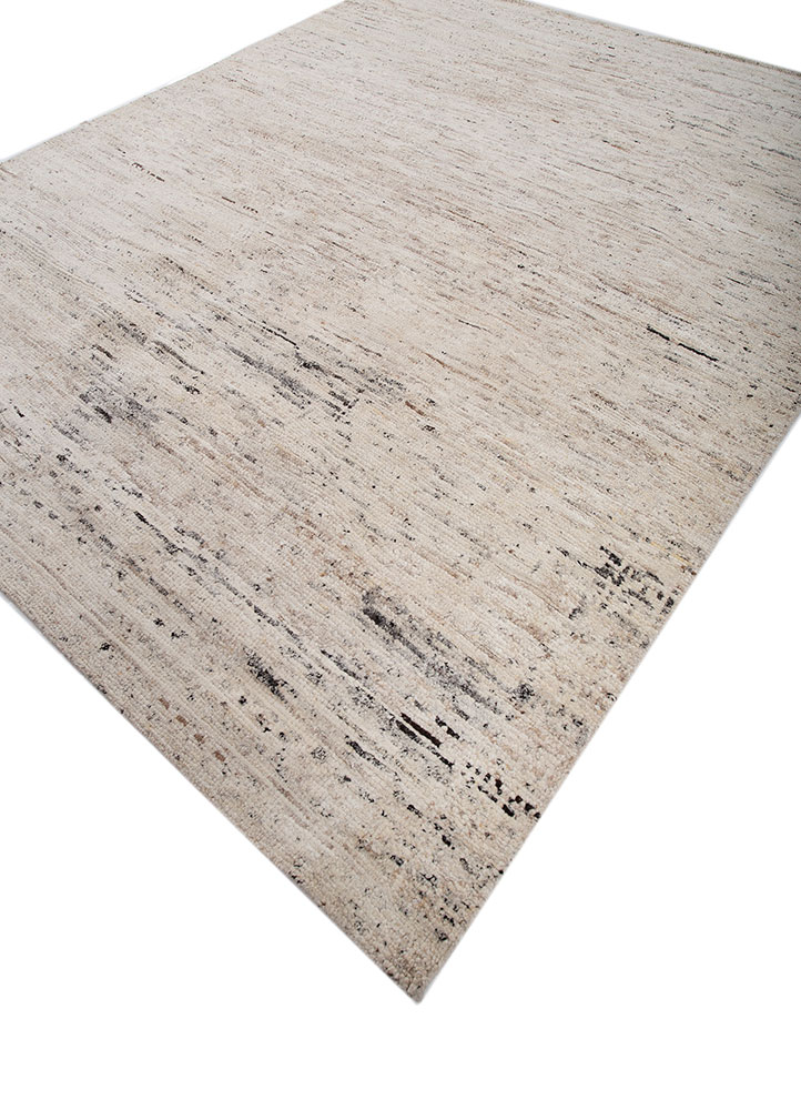 viscaya ivory wool hand knotted Rug - FloorShot