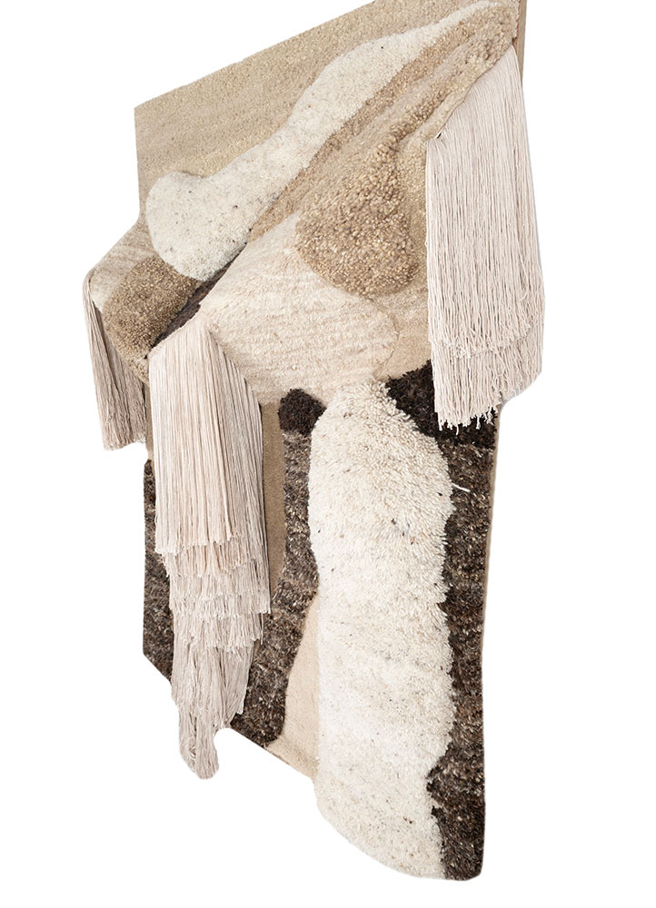 diwar beige and brown wool and viscose wall art WALL ART & TAPESTRY - FloorShot