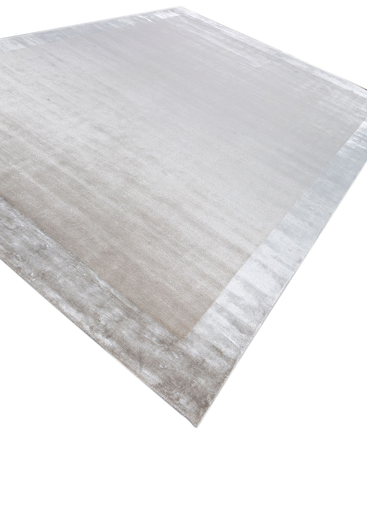 azalea grey and black wool and viscose hand knotted Rug - FloorShot