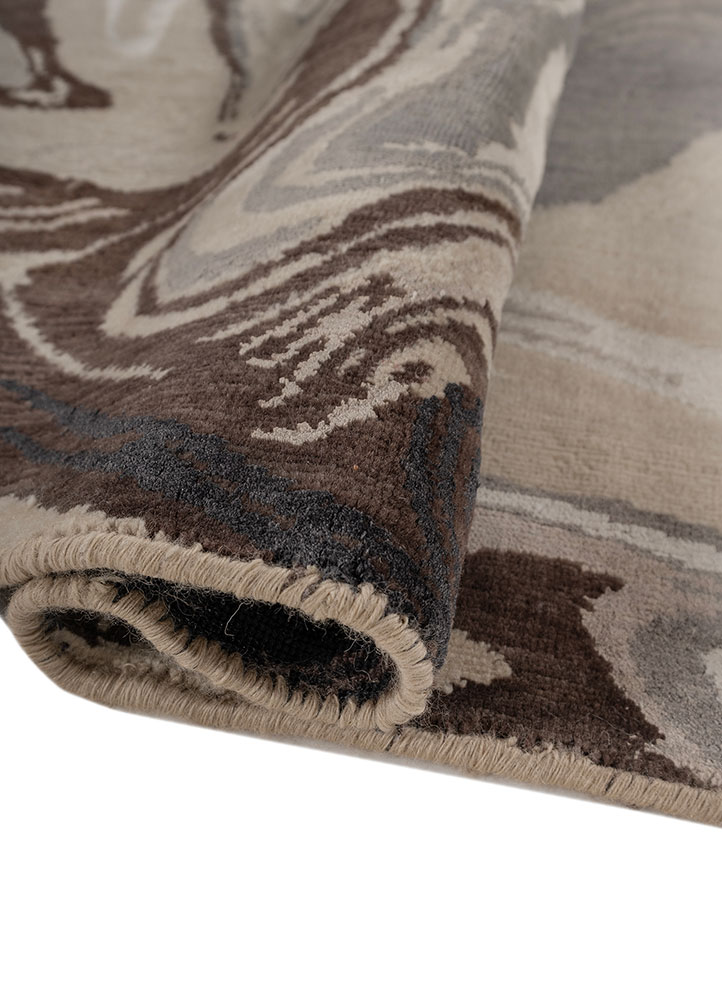 aprezo ivory wool and bamboo silk hand knotted Rug - FloorShot