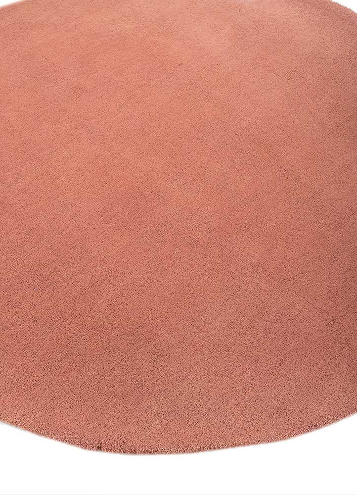 cera red and orange wool hand tufted Rug - FloorShot