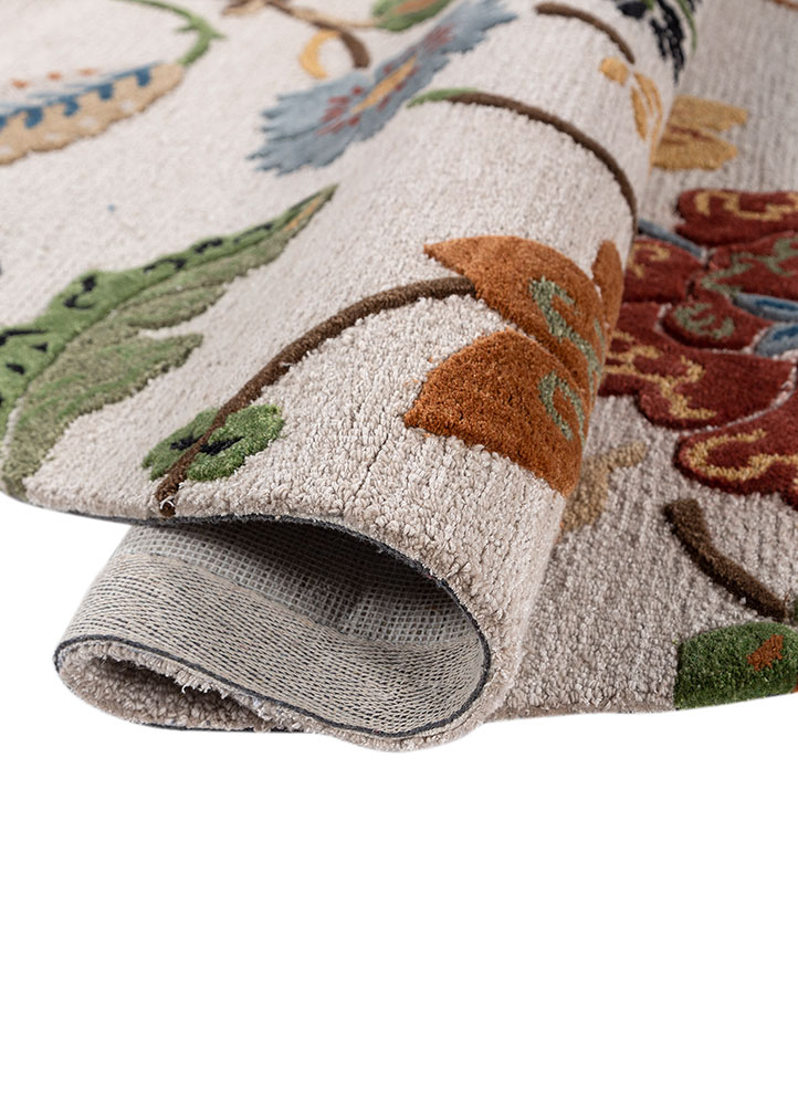 hacienda ivory wool and viscose  Rug - FloorShot