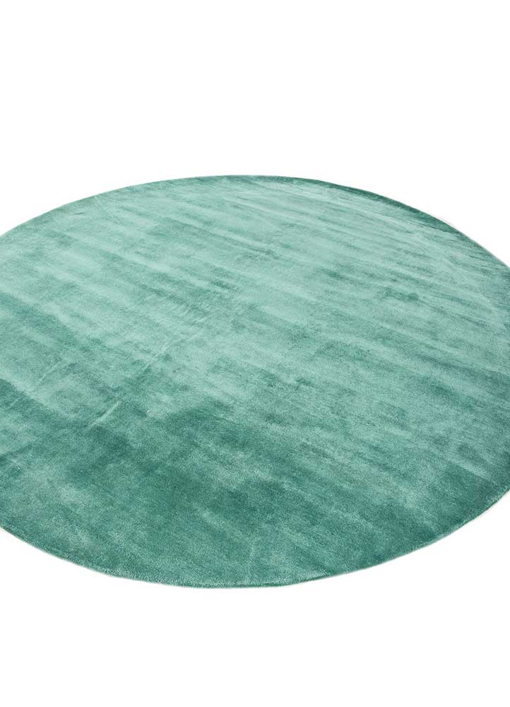 cera green viscose hand tufted Rug - FloorShot