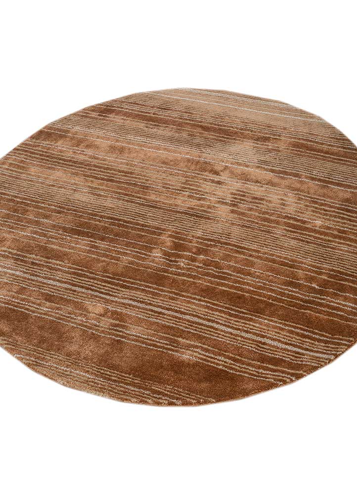 caliedo red and orange wool and viscose hand tufted Rug - FloorShot