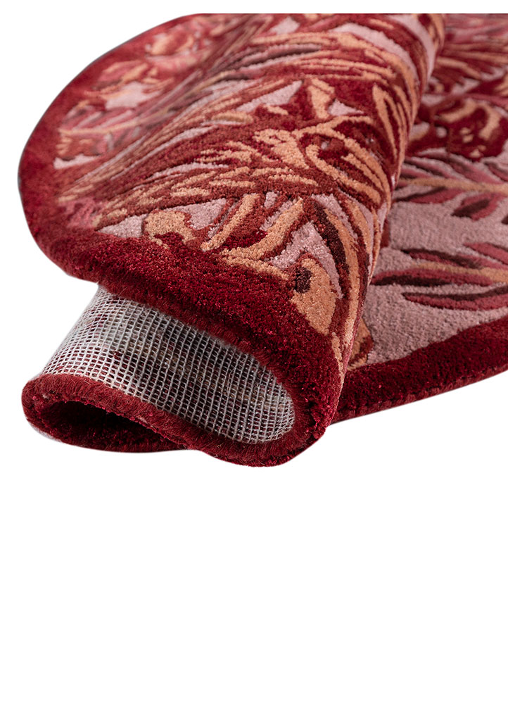 aurelia pink and purple wool and viscose hand tufted Rug - FloorShot