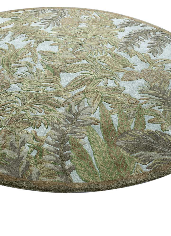 aurelia blue wool and viscose hand tufted Rug - FloorShot