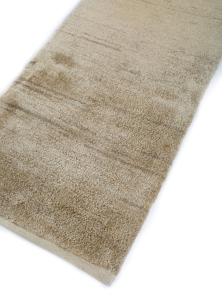 manifest gold wool hand knotted Rug - FloorShot