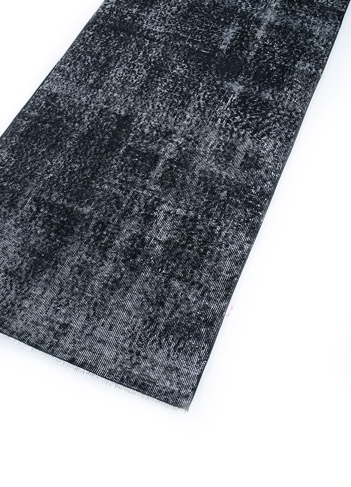 lacuna grey and black wool hand knotted Rug - FloorShot