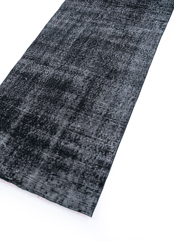 lacuna grey and black wool hand knotted Rug - FloorShot