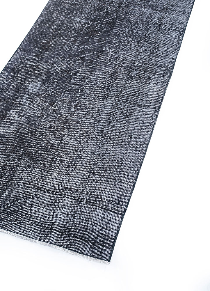 lacuna grey and black wool hand knotted Rug - FloorShot