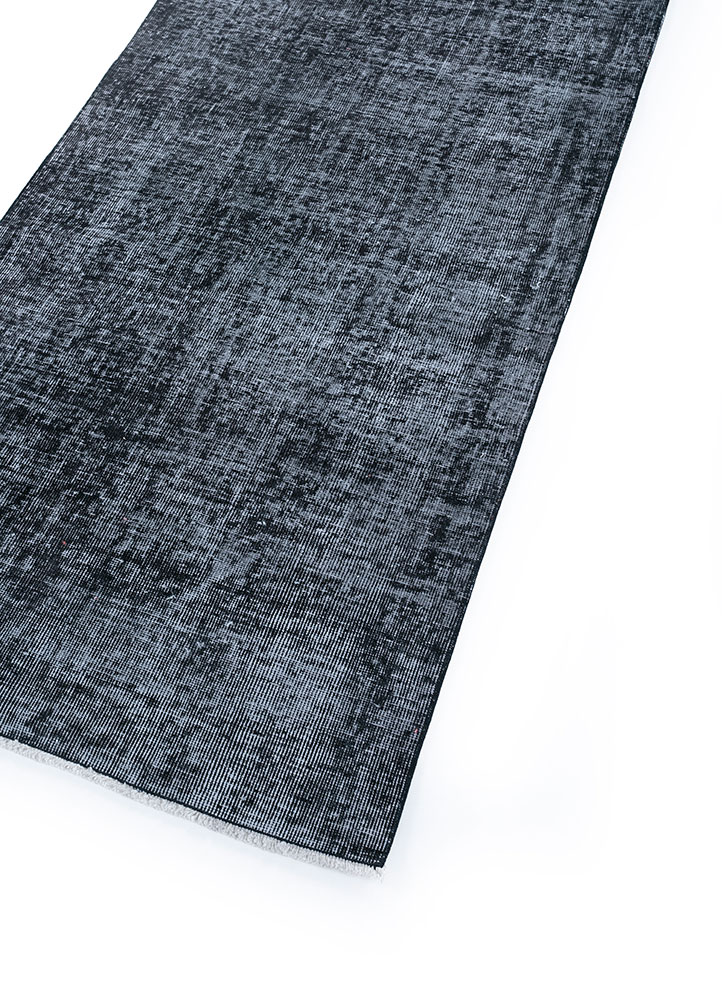 lacuna grey and black wool hand knotted Rug - FloorShot