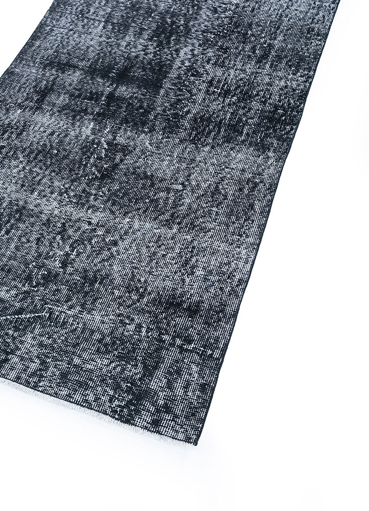lacuna grey and black wool hand knotted Rug - FloorShot