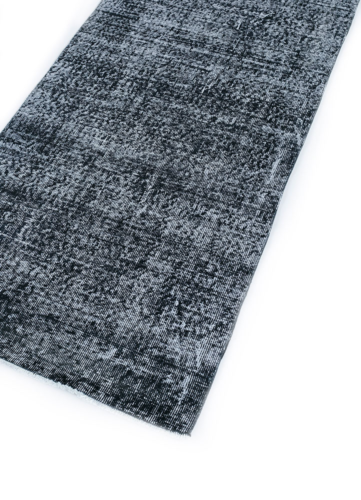 lacuna grey and black wool hand knotted Rug - FloorShot