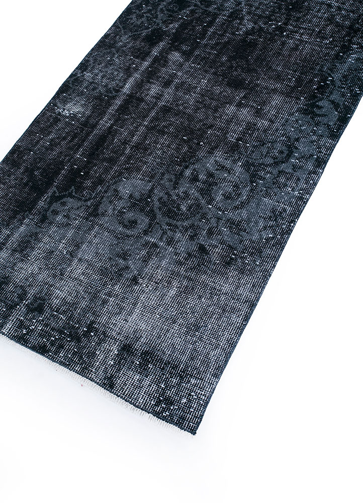 lacuna grey and black wool hand knotted Rug - FloorShot