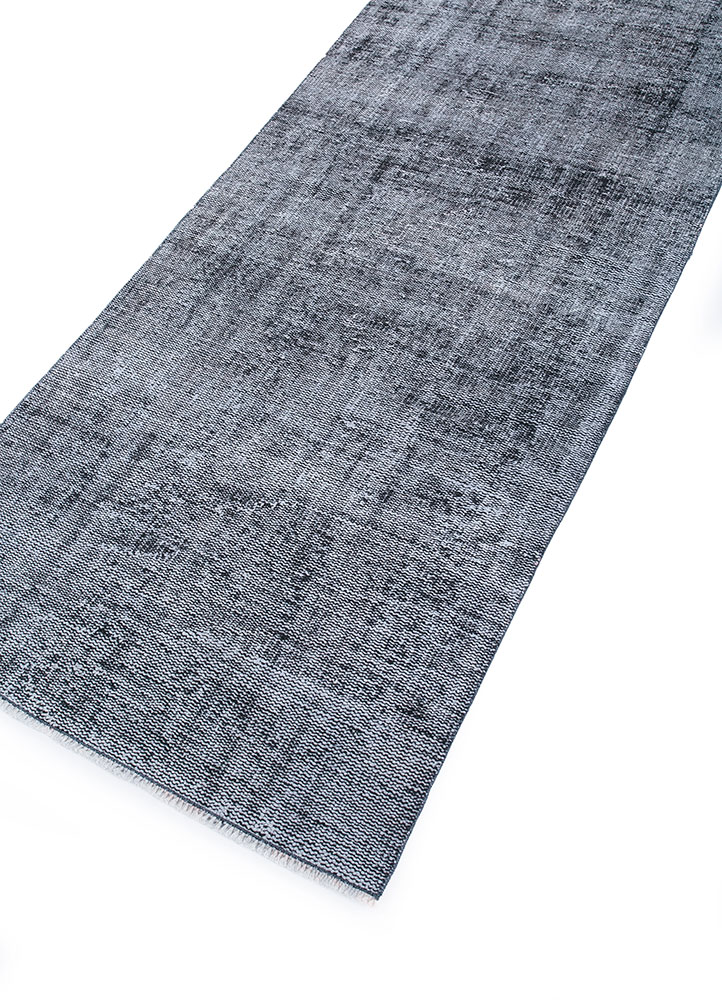 lacuna grey and black wool hand knotted Rug - FloorShot