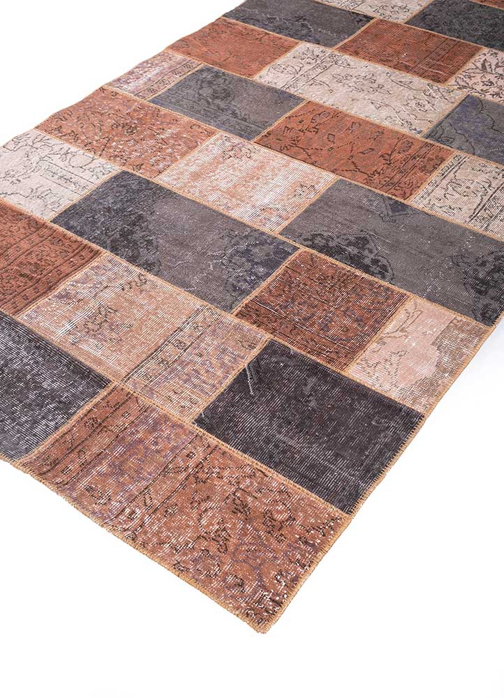 provenance red and orange wool hand knotted Rug - FloorShot