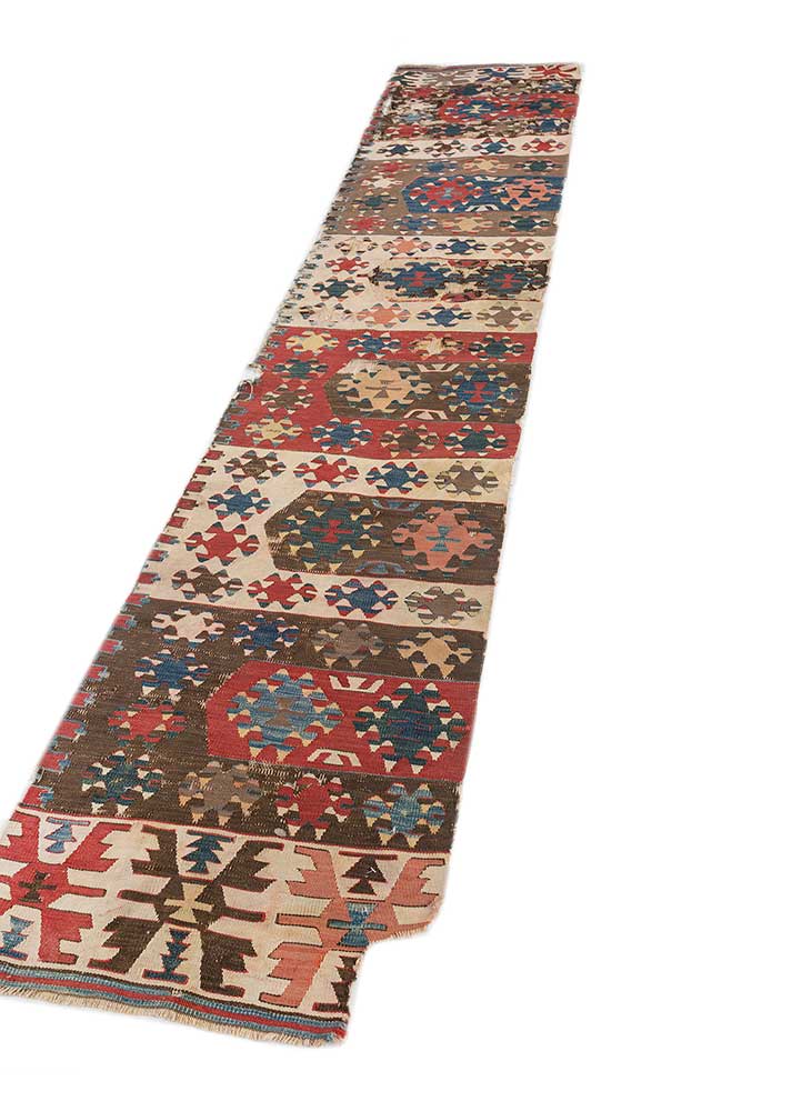 nayaab ivory wool flat weaves Rug - FloorShot