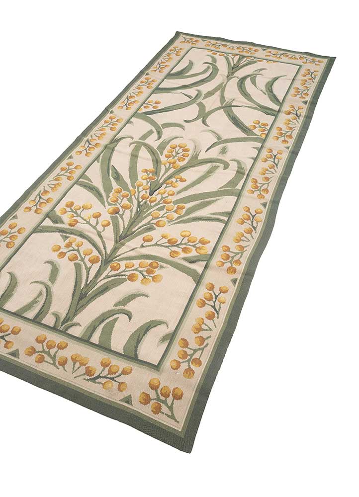 nayaab green cotton flat weaves WALL ART & TAPESTRY - FloorShot