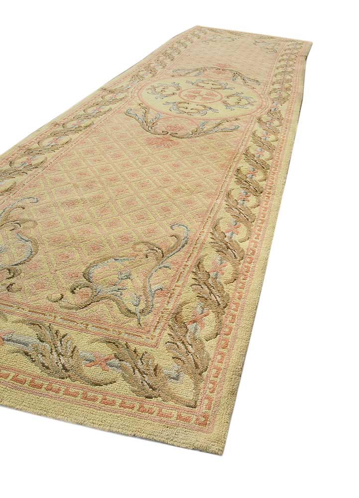 aalam gold wool hand knotted Rug - FloorShot