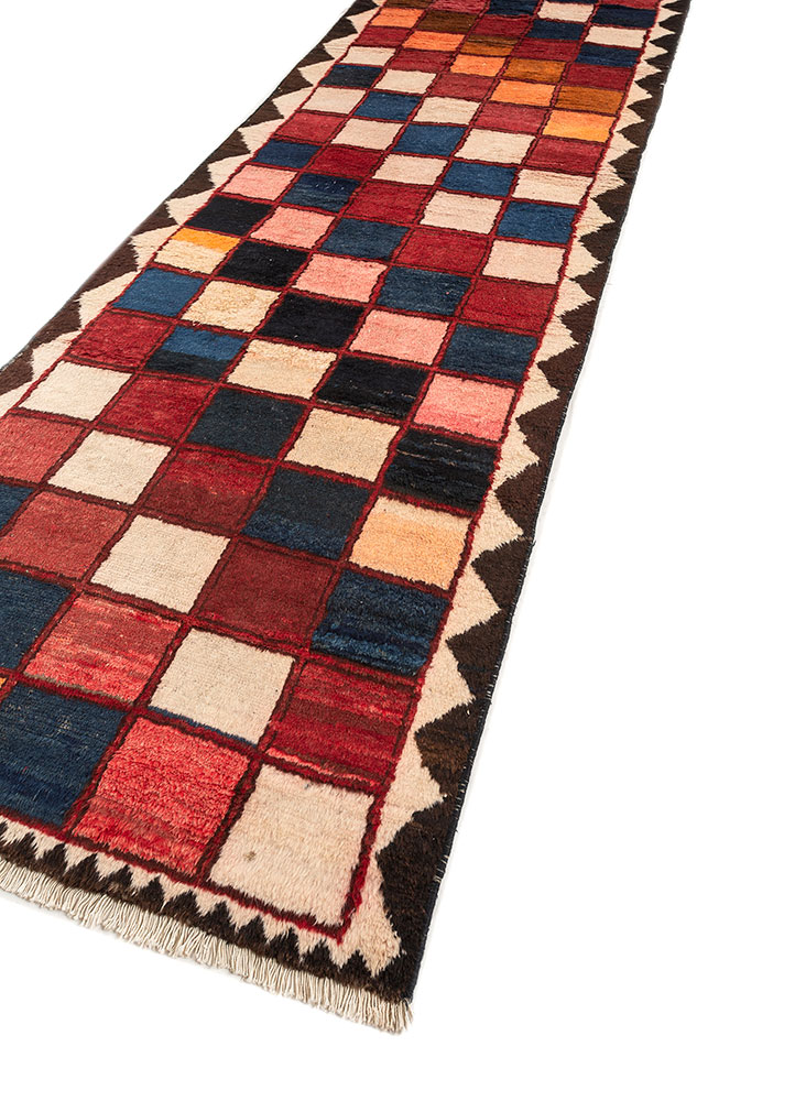 nuray blue wool hand knotted Rug - FloorShot