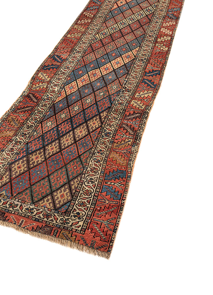 kiaan beige and brown wool hand knotted Rug - FloorShot