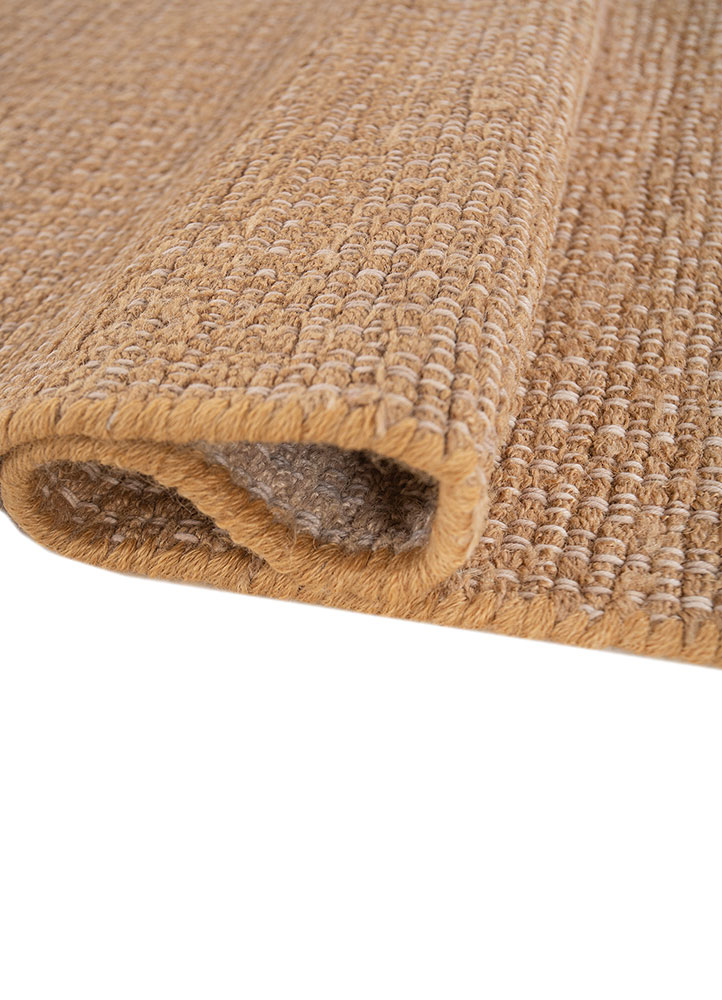 nomadic threads beige and brown jute and hemp flat weaves Rug - FloorShot