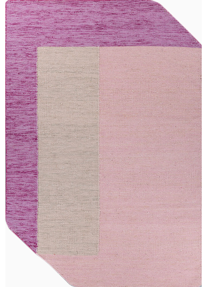 daaira red and orange wool flat weaves Rug - HeadShot