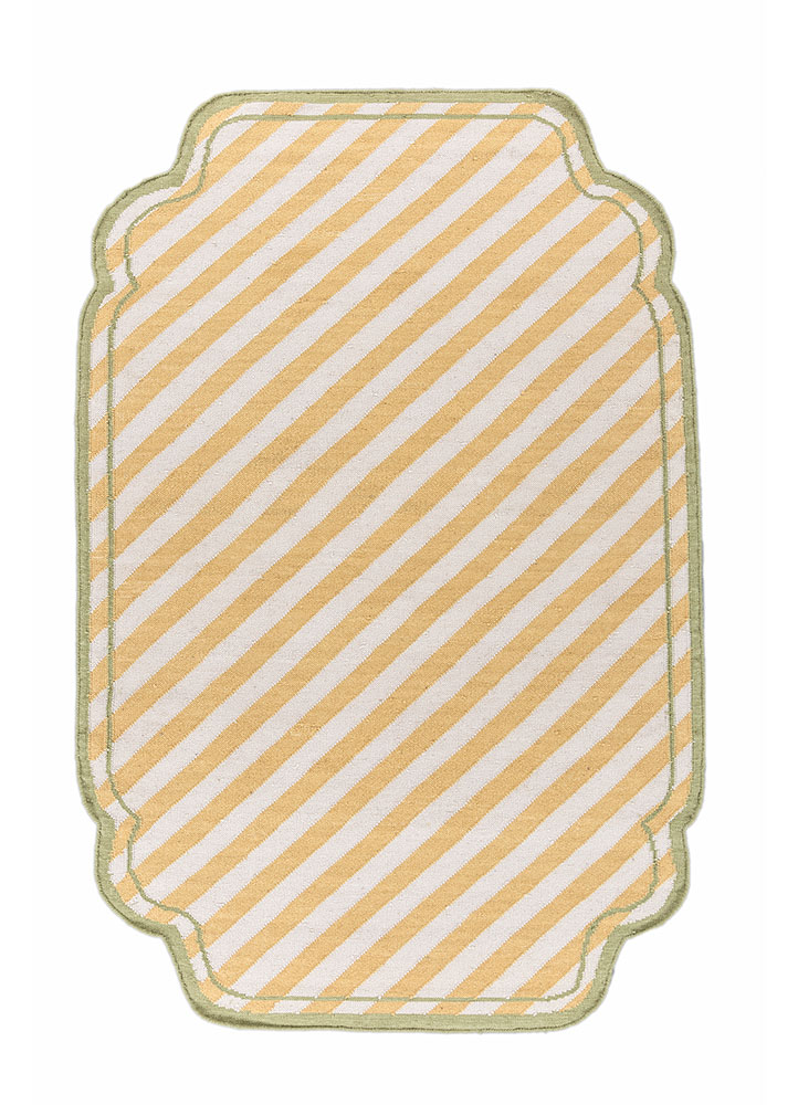 alhambra ivory wool flat weaves Rug - HeadShot