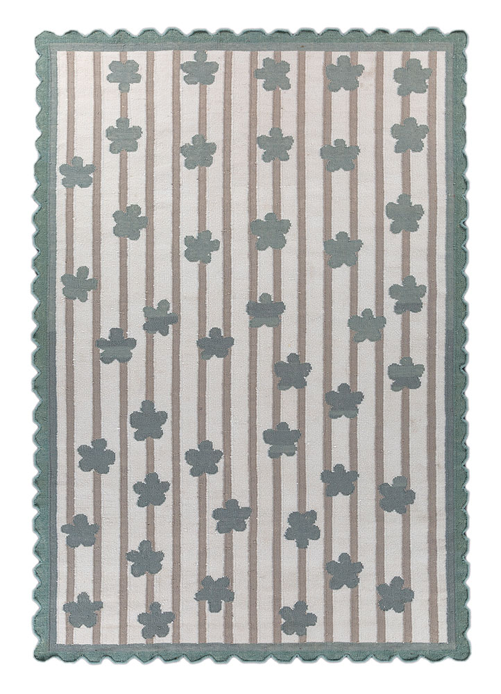 alhambra ivory wool flat weaves Rug - HeadShot